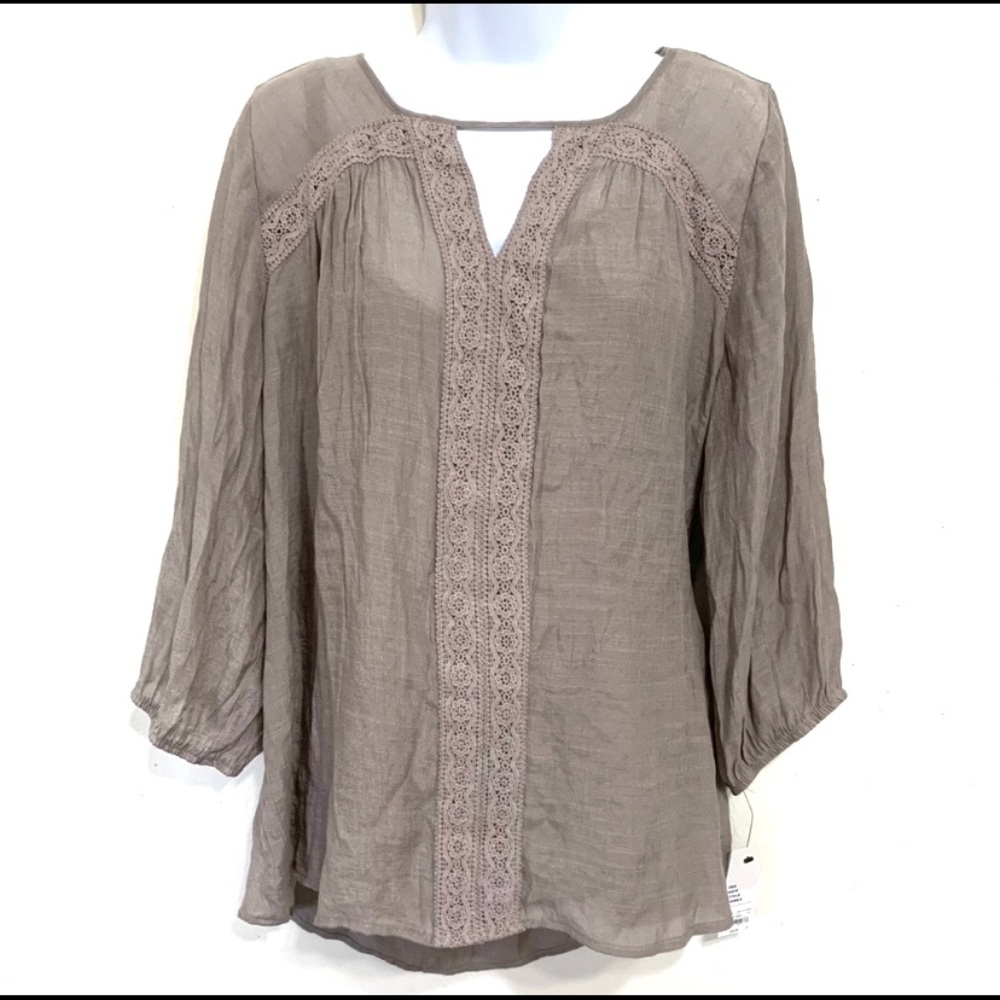 ❤️3/$10❤️ Apt. 9 Gray Boho Tunic